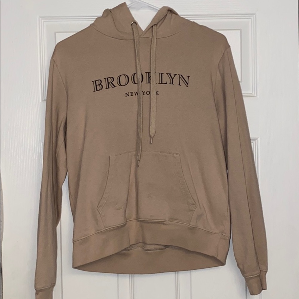 Beige “Brooklyn” hoodie